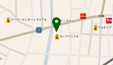 宅配ロッカーPUDO ヨークベニマル 保原店の地図画像