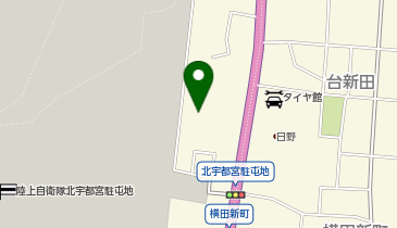 宅配ロッカーPUDO ヤマト運輸 宇都宮上横田営業所の地図画像