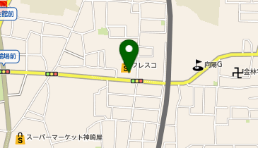 宅配ロッカーPUDO フレスコ 向日市店の地図画像