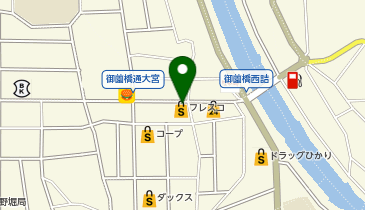 宅配ロッカーPUDO フレスコ 御薗橋店の地図画像