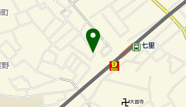 宅配ロッカーPUDO サイクルポート 七里北口2の地図画像
