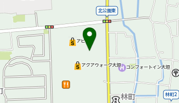宅配ロッカーPUDO アクアウォーク大垣の地図画像