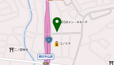 宅配ロッカーPUDO MEGAドン・キホーテ 鵜沼店の地図画像