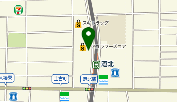 宅配ロッカーPUDO ピアゴ ラ フーズコア正保店の地図画像