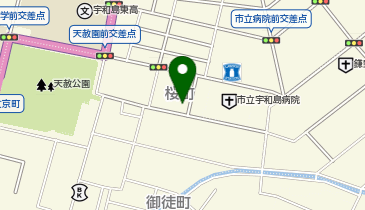 宅配ロッカーPUDO フジ 宇和島桜町店の地図画像