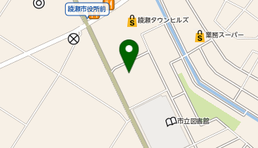 宅配ロッカーPUDO ヤオコー 綾瀬店の地図画像