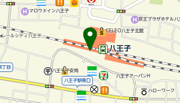 宅配ロッカーPUDO JR東日本 八王子駅 コンコース南側(Mー1)の地図画像