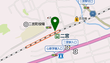 宅配ロッカーPUDO JR東日本 二宮駅 通路北側(M-1)の地図画像