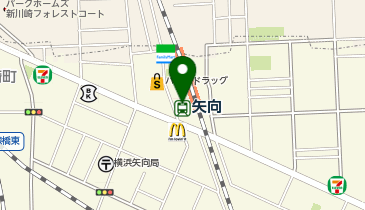 宅配ロッカーPUDO JR東日本 矢向駅 券売機付近(M-1)の地図画像