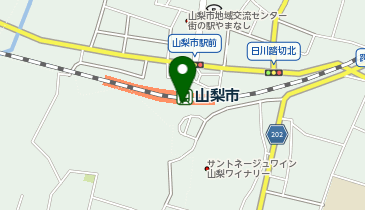 宅配ロッカーPUDO JR東日本 山梨市駅 コンコース(M-1)の地図画像