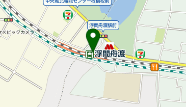 宅配ロッカーPUDO JR東日本 浮間舟渡駅 東側(M-1)の地図画像