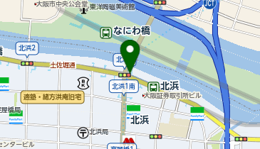 宅配ロッカーPUDO JR北浜駅 26番出口付近(MH-1)の地図画像