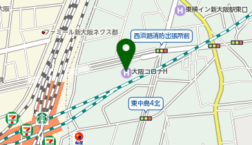 株式会社大阪コロナホテルの地図画像