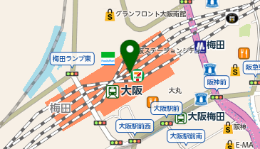 株式会社ホテルグランヴィア大阪の地図画像