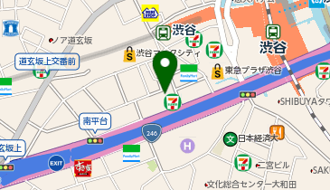 渋谷地下街株式会社の地図画像