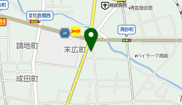 群馬自動車燃料販売株式会社の地図画像