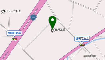 三栄工業株式会社の地図画像