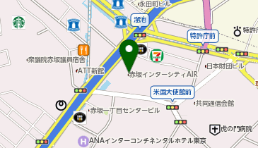 赤坂インターシティマネジメント株式会社の地図画像