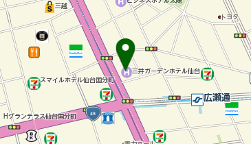 三井不動産レジデンシャルサービス東北株式会社の地図画像