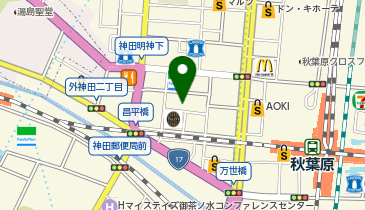 株式会社カヤックアキバスタジオの地図画像