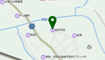 株式会社宇奈月延対寺荘の地図画像