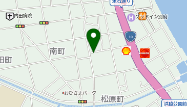 有限会社別府つげ工芸の地図画像
