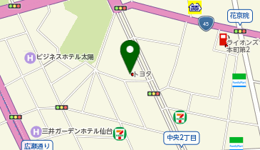 株式会社トヨタレンタリース宮城の地図画像
