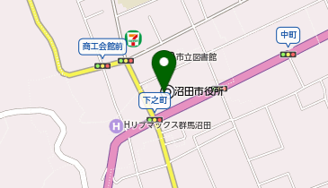沼田エフエム放送株式会社の地図画像