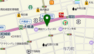 有限会社高知楽器の地図画像
