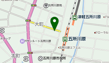 五所川原駅前不動産株式会社の地図画像