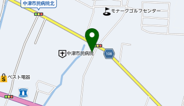 有限会社中津農機の地図画像