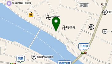 有限会社リバーサイドホテル山水の地図画像
