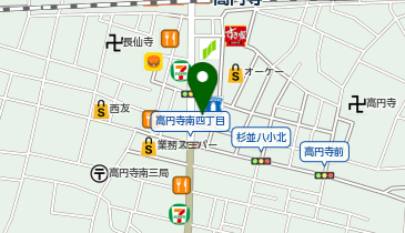 株式会社高円寺本舗の地図画像