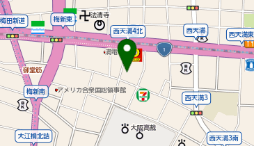 株式会社淀画廊の地図画像