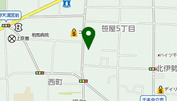 上田織物株式会社の地図画像