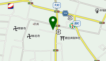 有限会社やまなかの地図画像
