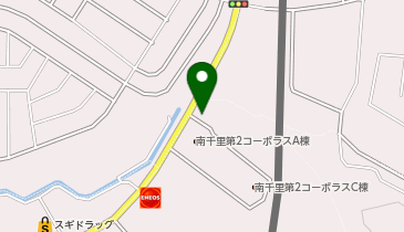 千里オークランズ有限会社の地図画像