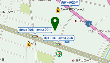 長州産業株式会社 北海道営業所の地図画像