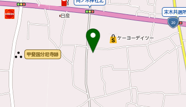 青伸産業運輸株式会社 山梨物流センターの地図画像