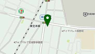 キユーピータマゴ株式会社 東北ブロックの地図画像