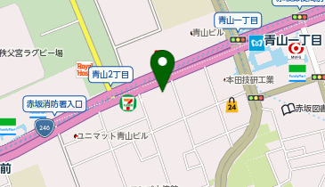 楽天グループ株式会社 楽天クリムゾンハウス青山の地図画像