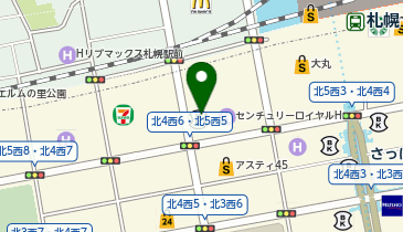 楽天グループ株式会社 札幌支社の地図画像