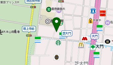 ジャトー株式会社 大門オフィスの地図画像