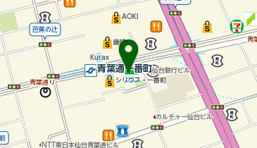 みずほリース株式会社 仙台支店の地図画像