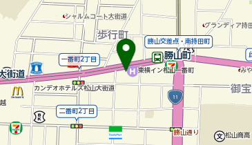 アットホーム株式会社 松山事務所の地図画像