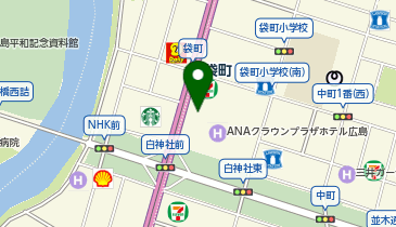 伊藤忠商事株式会社 中四国支社の地図画像