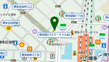 株式会社インソース 九州支社の地図画像