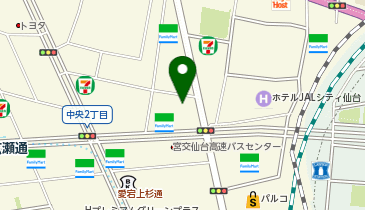 株式会社インソース 東北支社の地図画像
