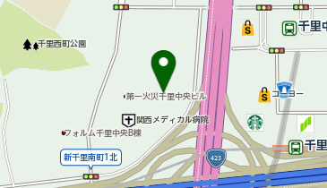 株式会社ナテックス 近畿営業・設計センター(在 千里)/近畿工事センター(在 千里)/西日本街づくり事業推進センターの地図画像