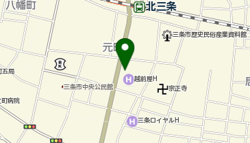 三条印刷株式会社 三条本社工場の地図画像
